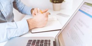 businessman computer